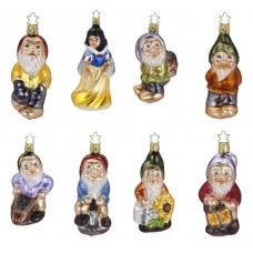 Inge Glas Glass Ornament - Snow White 8 Piece Set